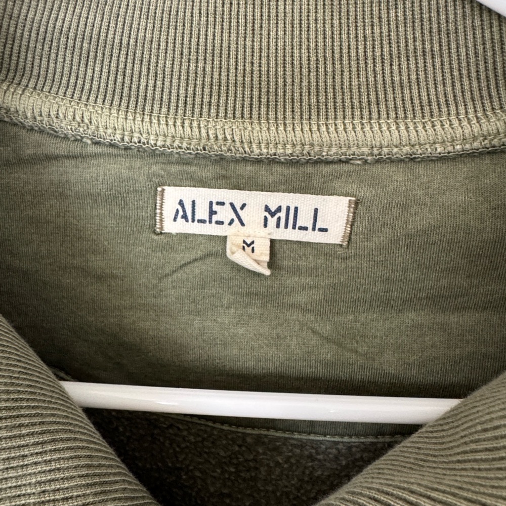 Alex Mill Olive Green women’s half zip Sweatshirt - Picture 2 of 2